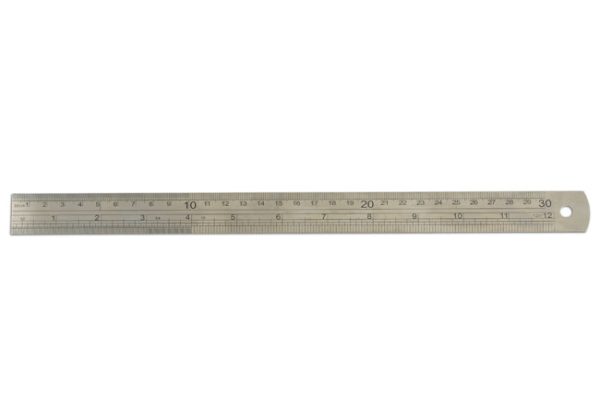 Laser 300mm Steel Ruler Workshop Measuring Tool 5911