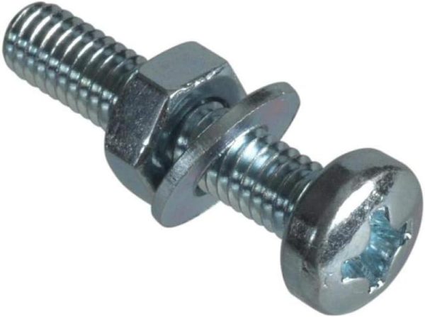 M4 x 20mm Pozi Pan Head Machine Screw ZP Forgefix 18 Pack