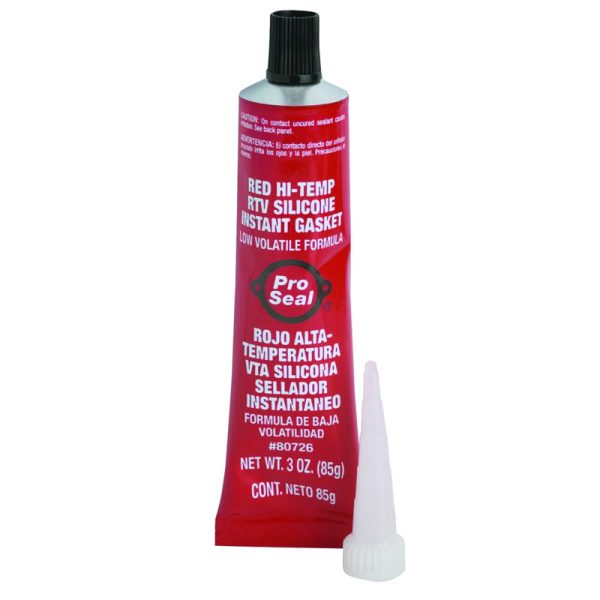 PRO SEAL Red Hi-Temp RTV Silicone Gasket Maker Sealant Automotive N80726