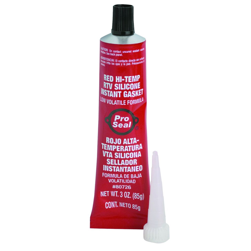 PRO SEAL Red Hi-Temp RTV Silicone Gasket Maker Sealant Automotive N80726