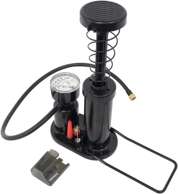 Carpoint Mini Foot Pump Portable Tyre Inflator Bicycle Car Bag
