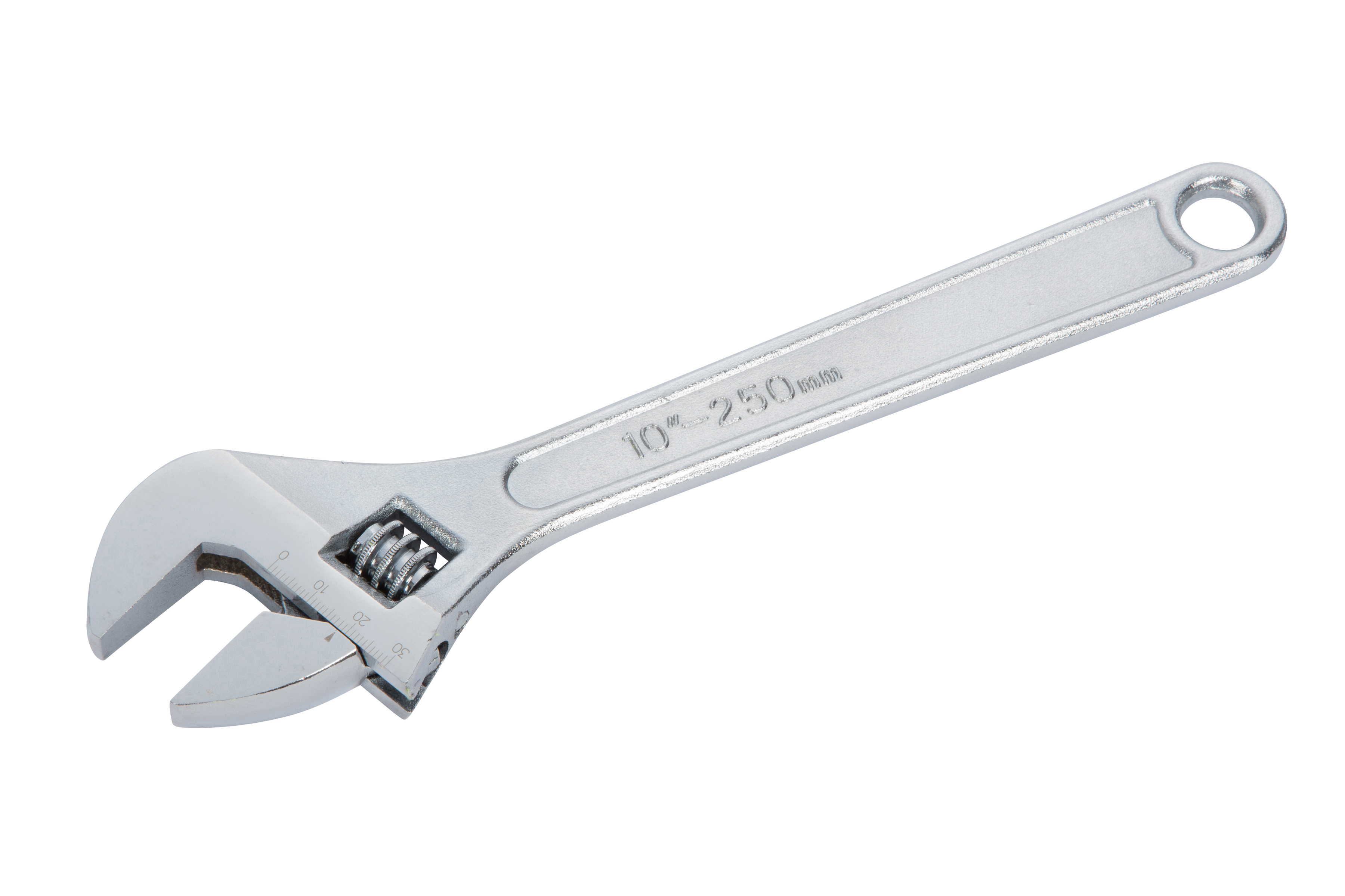 Bluespot Adjustable Wrench Spanner 10" 250mm Carbon Steel Chrome 30mm - Image 2