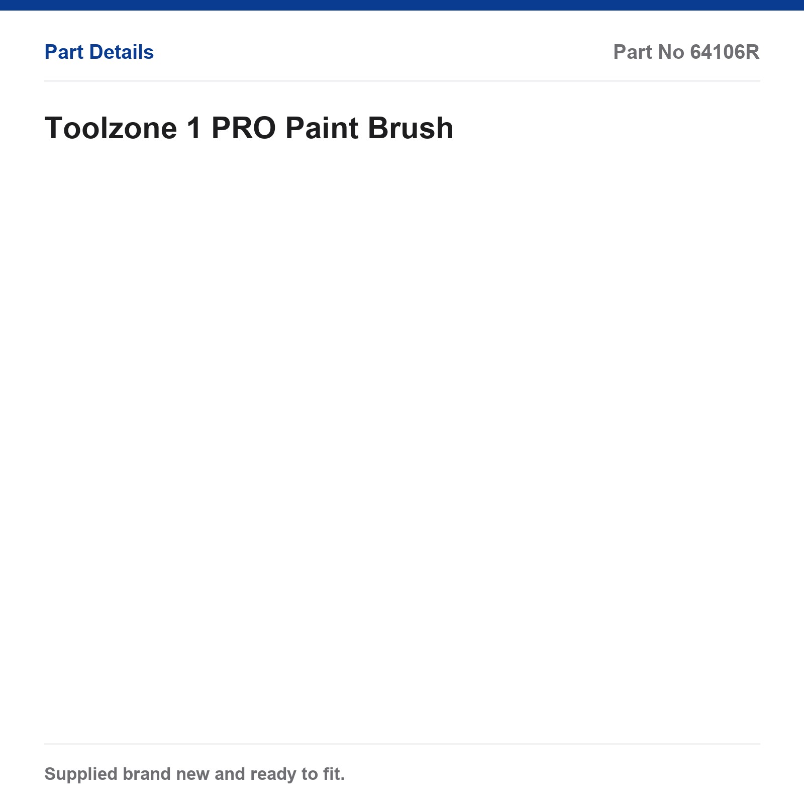 Toolzone PRO Paint Brush Size 1 DC134 - Image 3
