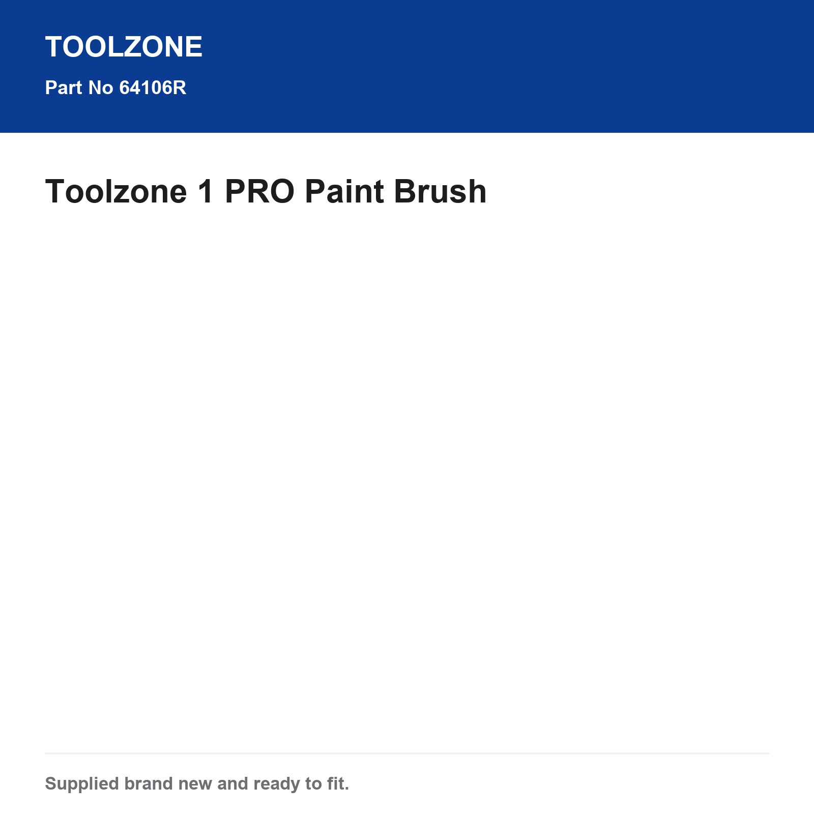 Toolzone PRO Paint Brush Size 1 DC134 - Image 4