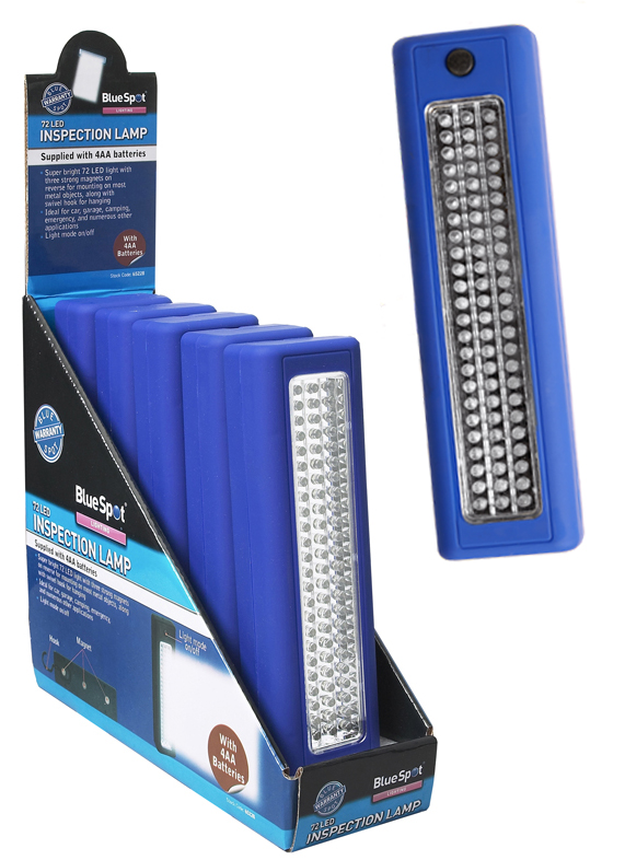 BlueSpot 72 LED Inspection Work Light with Magnet & Hook