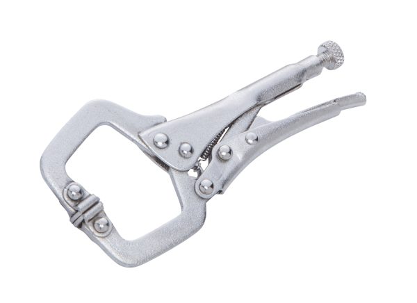 BlueSpot Locking C Clamp 170mm (7″) Ratchet Quick Release Nickel 35mm Jaw