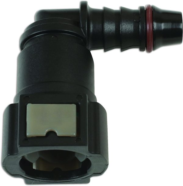 Angled Fuel Line Quick Connectors 9.89mm to 8mm Auto Pack of 3