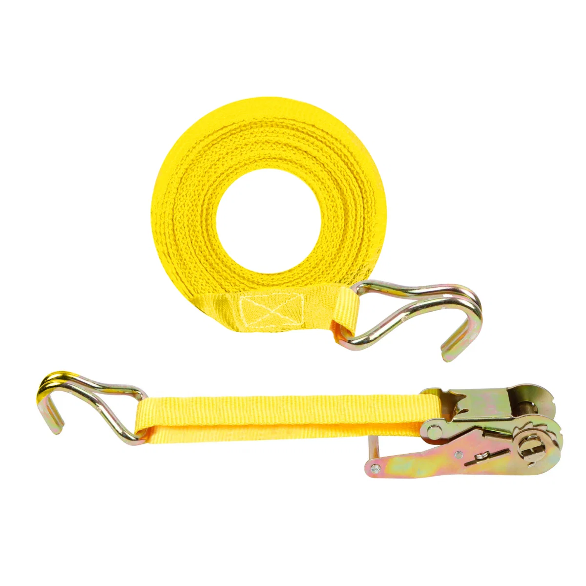 Streetwize Heavy Duty Ratchet Tie Down Cargo Strap J Hooks 35mm 5m - Image 2