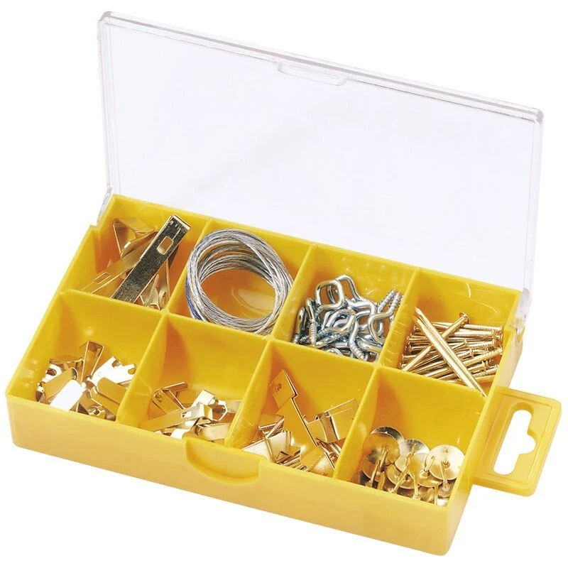 Draper 100 Piece Picture Fastener Assortment Wall Hook Hanger Kit DIY Home