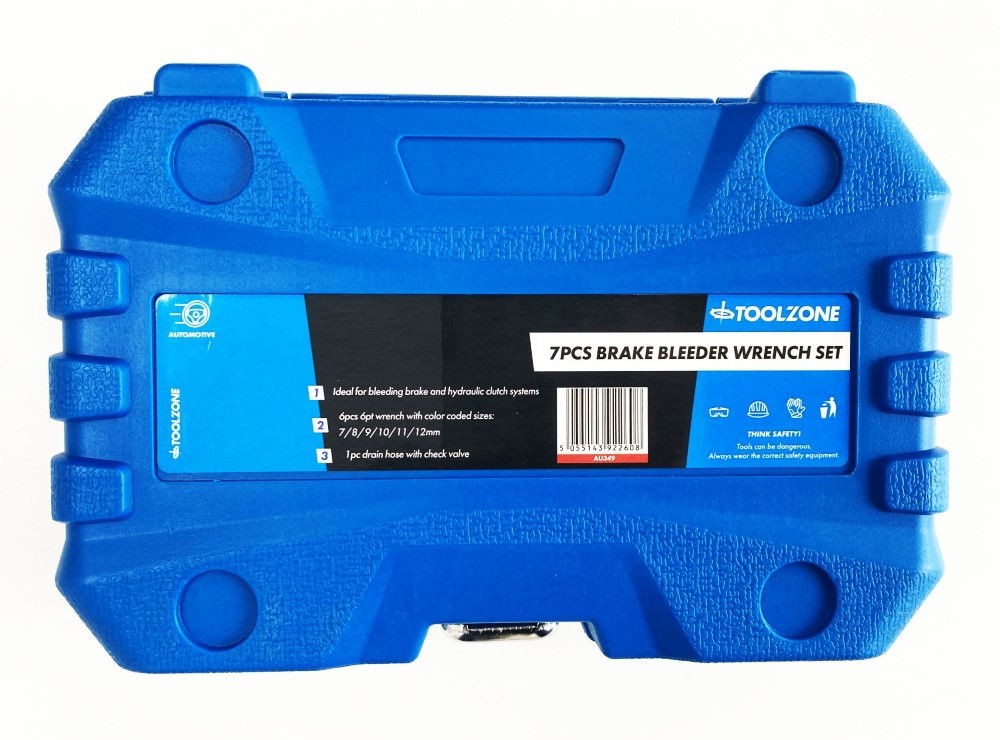 Toolzone AU349 7pc Brake Bleeder Wrench Set 7-12mm