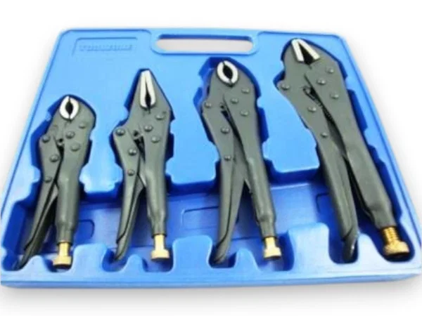Locking Pliers Set Toolzone 4 Piece Black WR132 - Image 2