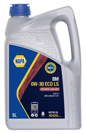 Genuine NAPA 0w-30 Engine Oil 5L N2425L Bm eco ls