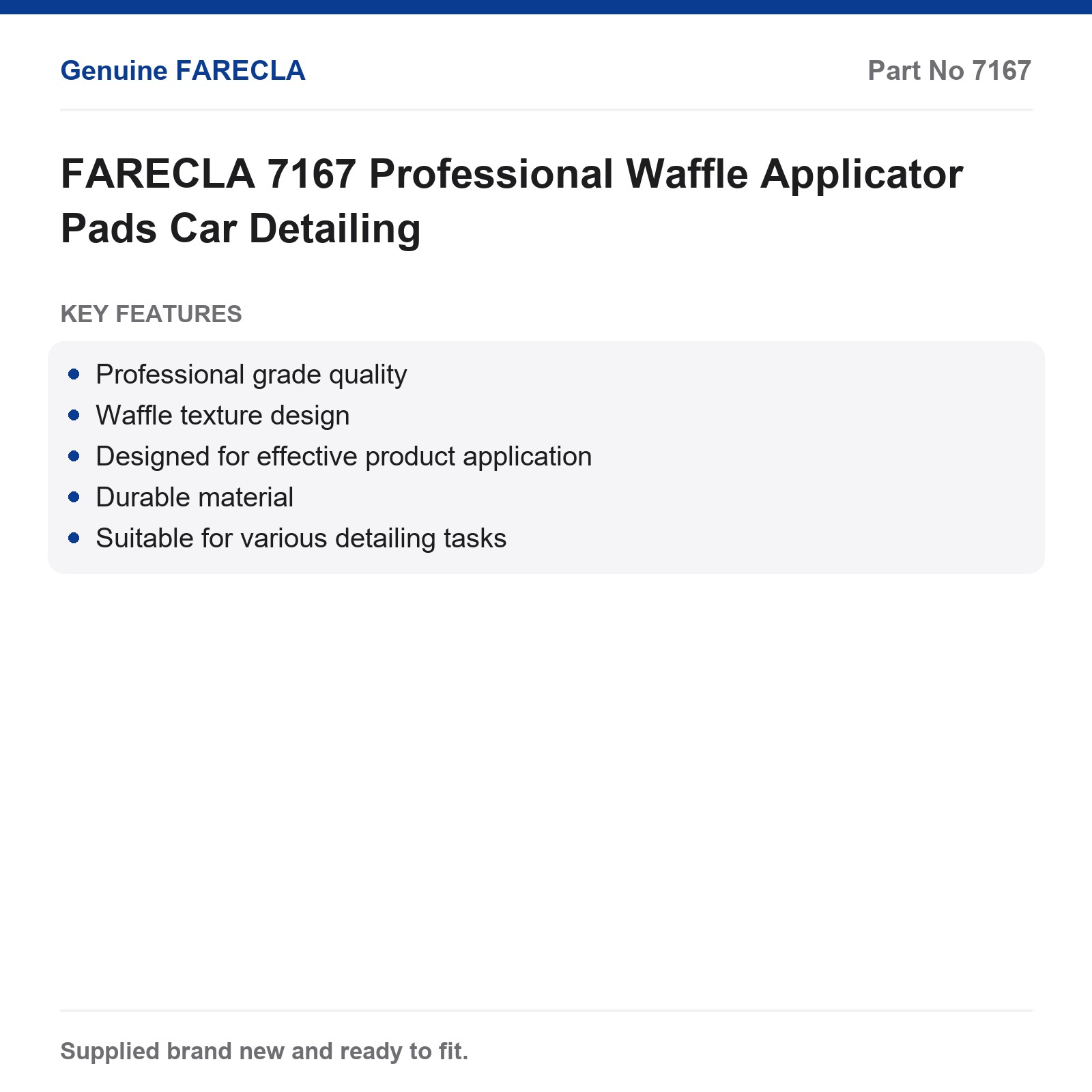 FARECLA 7167 Professional Waffle Applicator Pads Car Detailing - Image 3