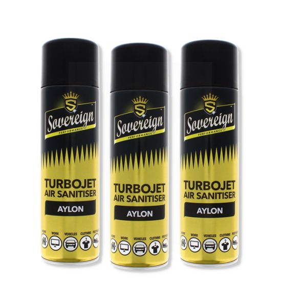 SOV Turbojet Car Van Odor Eliminator Air Sanitiser 500ml Aylon