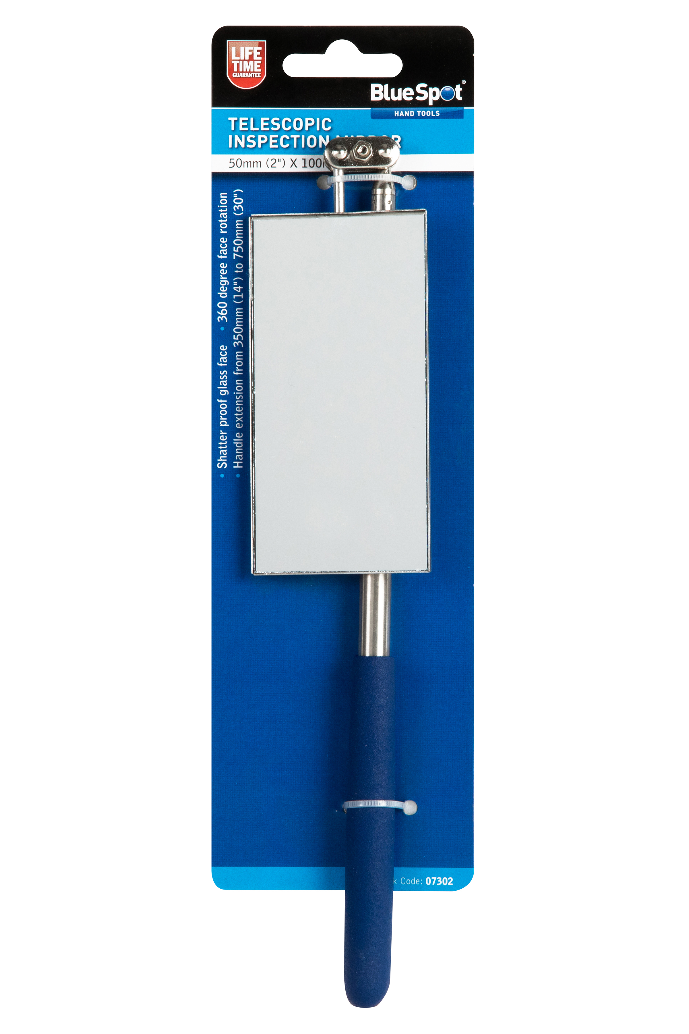 BlueSpot Telescopic Inspection Mirror 50mm (2″) X 100mm (4″)