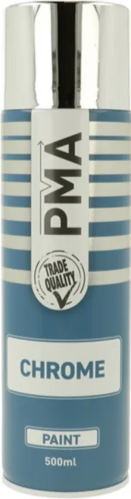 PMA CHROME PAINT 500ML Mirror Effect High Gloss Automotive Spray Custom Finish