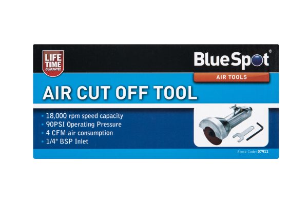 Bluespot Air Cut Off Tool 18000 RPM 3″ Disc Sheet Metal Exhausts Radiator Hoses