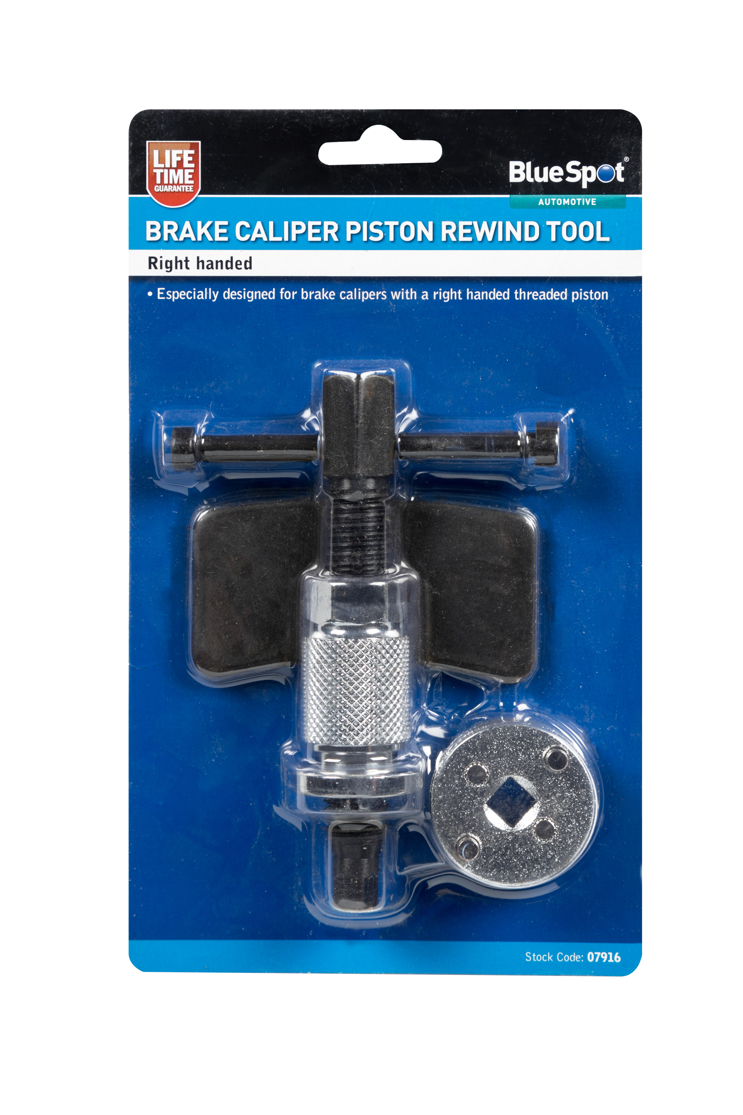 BlueSpot Right Threaded Brake Piston Wind Back Tool - Image 2
