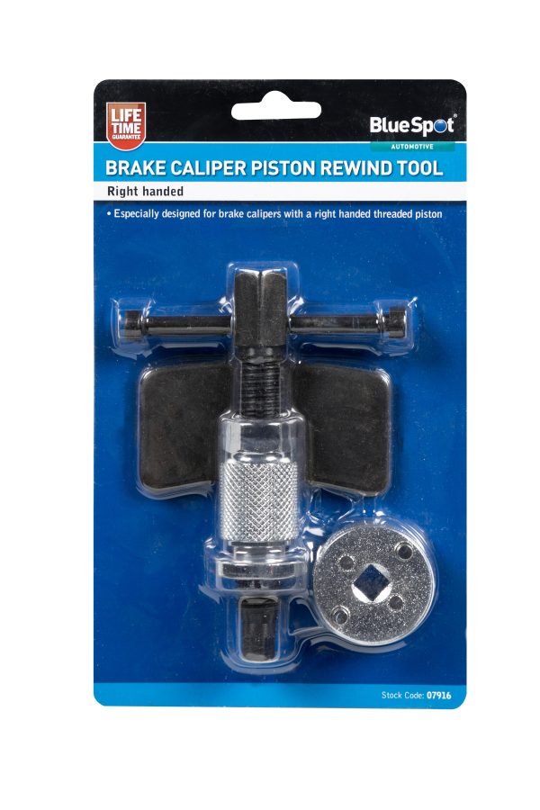 BlueSpot Right Threaded Brake Piston Wind Back Tool