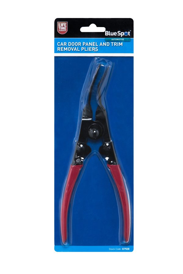 BlueSpot Car Door Panel Trim Removal Pliers Carbon Steel Long Vinyl Handle