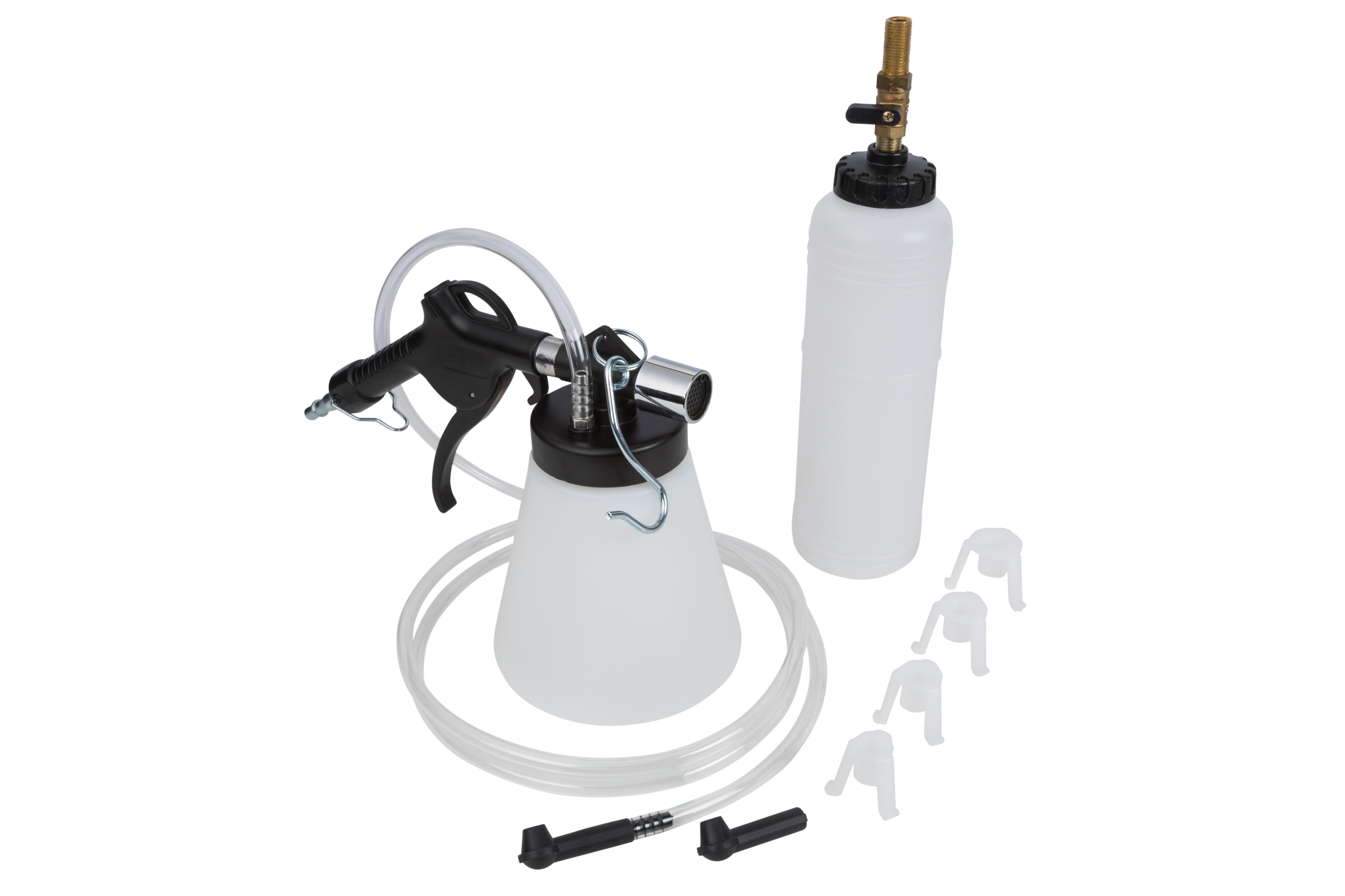 Bluespot Automotive Brake Clutch Bleeder Air Compressor 1L 0.75L Fluid Adaptors - Image 2