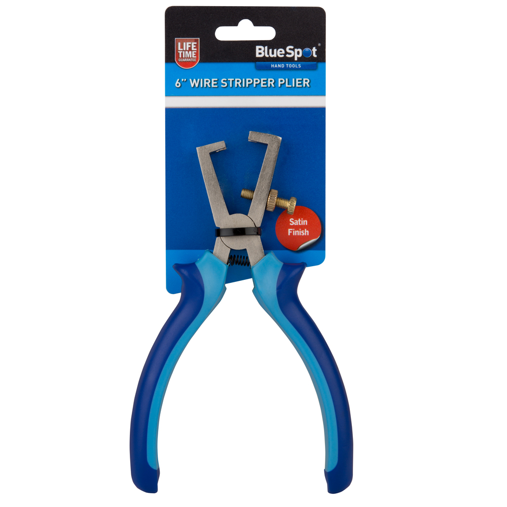 BlueSpot Wire Stripper 150mm 6in Cutter Pliers Vinyl Grip Electrical
