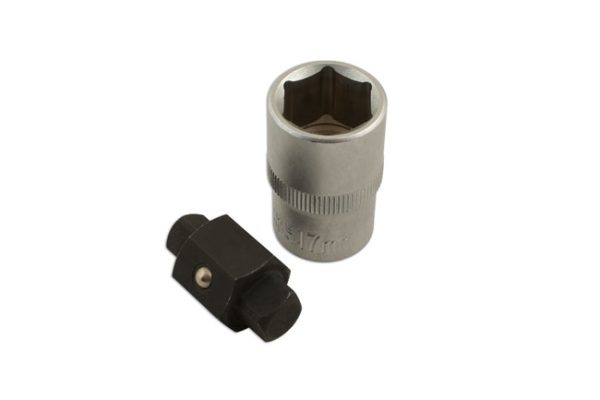 Laser 6065 Drain Plug Key Wrench 8mm 10mm Square Sump Gearbox Oil Tool