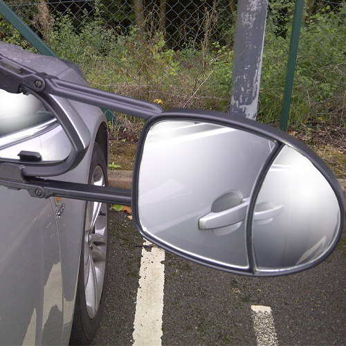 Maypole Dual Glass Aero Shaped Towing Mirror Caravan Car Extension Convex - Image 3