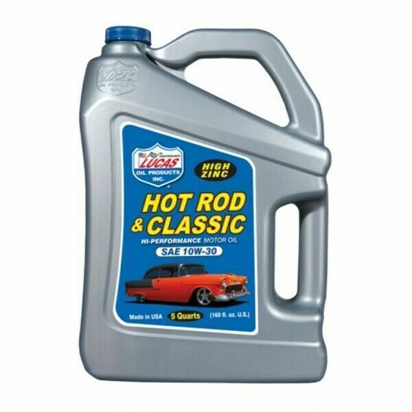 LUCAS OIL 10679B SAE 10W30 Hot Rod Engine Oil 4.54L Classic Car Performance