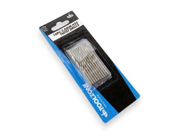 Toolzone HSS Drill Bit Set 3MM 10PC DR093 - Image 3