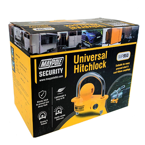 Maypole Universal Hitchlock Caravan Trailer Anti Theft Heavy Duty 50mm - Image 3