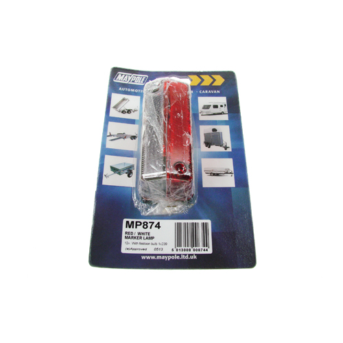 Maypole Radex 925/601 12V 24V Red/White Bulb Marker Lamp Trailer Truck