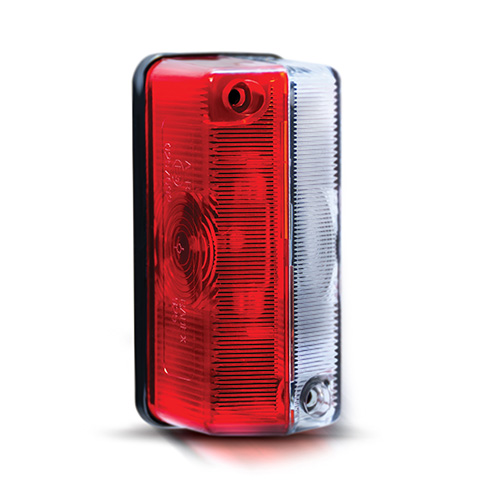 Maypole Radex 925/601 12V 24V Red/White Bulb Marker Lamp Trailer Truck - Image 3