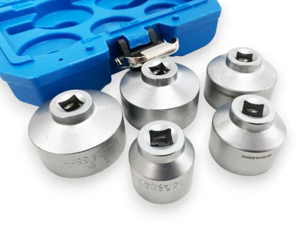 Toolzone 5PC 3/8 Oil Filter Socket Wrench Set - Image 2