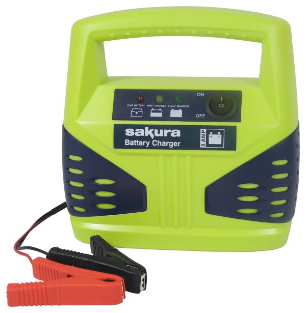 Sakura SS3631 8A 12V Smart Car Battery Charger Maintainer