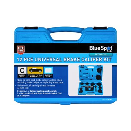 BlueSpot 10PCE Universal Brake Caliper Piston Rewind Tool Kit L&R Threaded