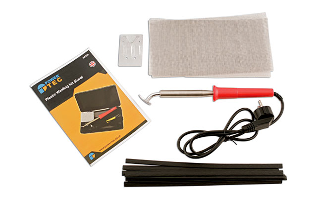 Powertec Plastic Welder Repair Kit Car Bumper Panel - Image 6
