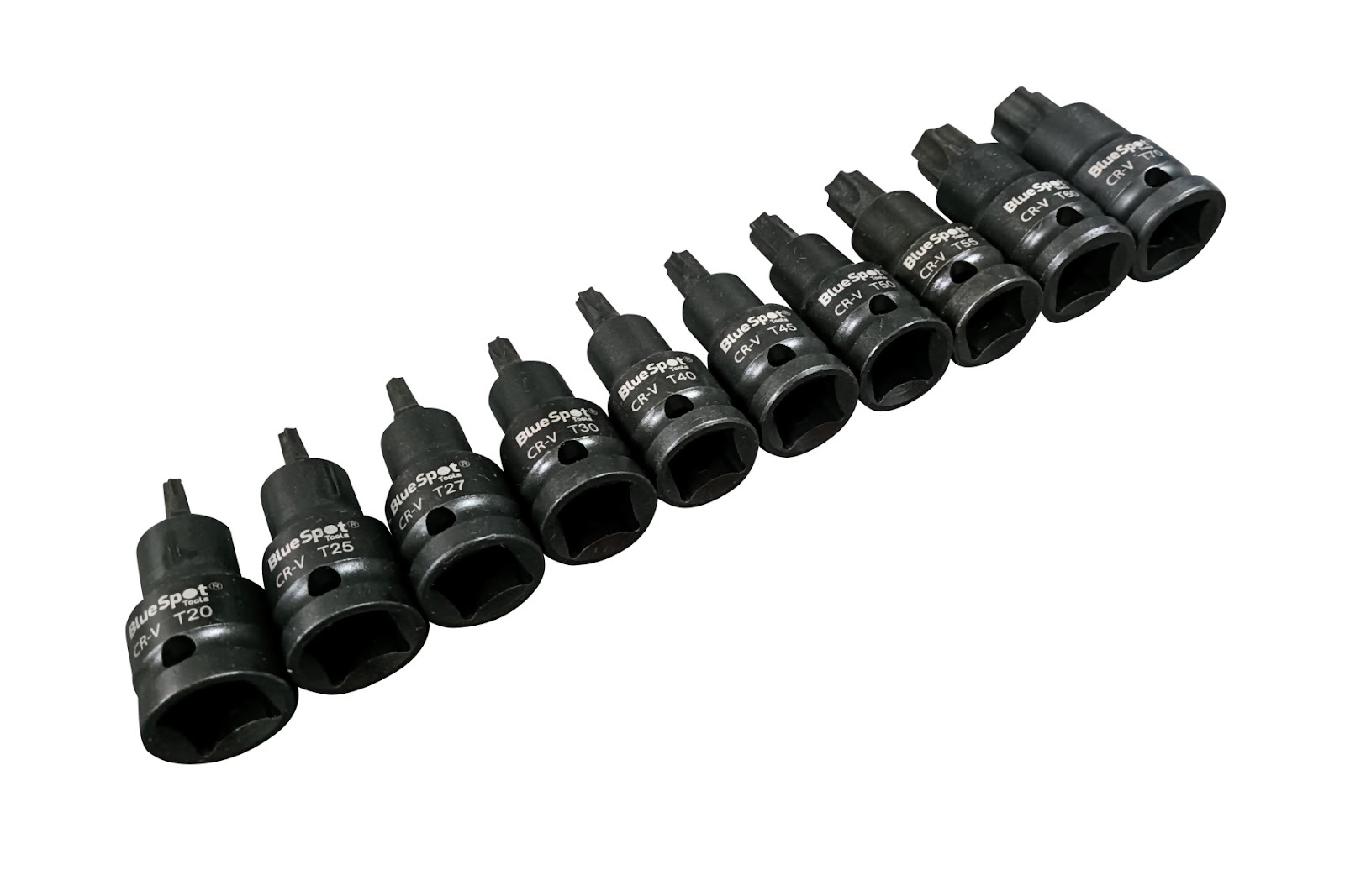 BlueSpot 10pc 1/2" Impact Torx Bit Sockets (T20-T70) - Image 3