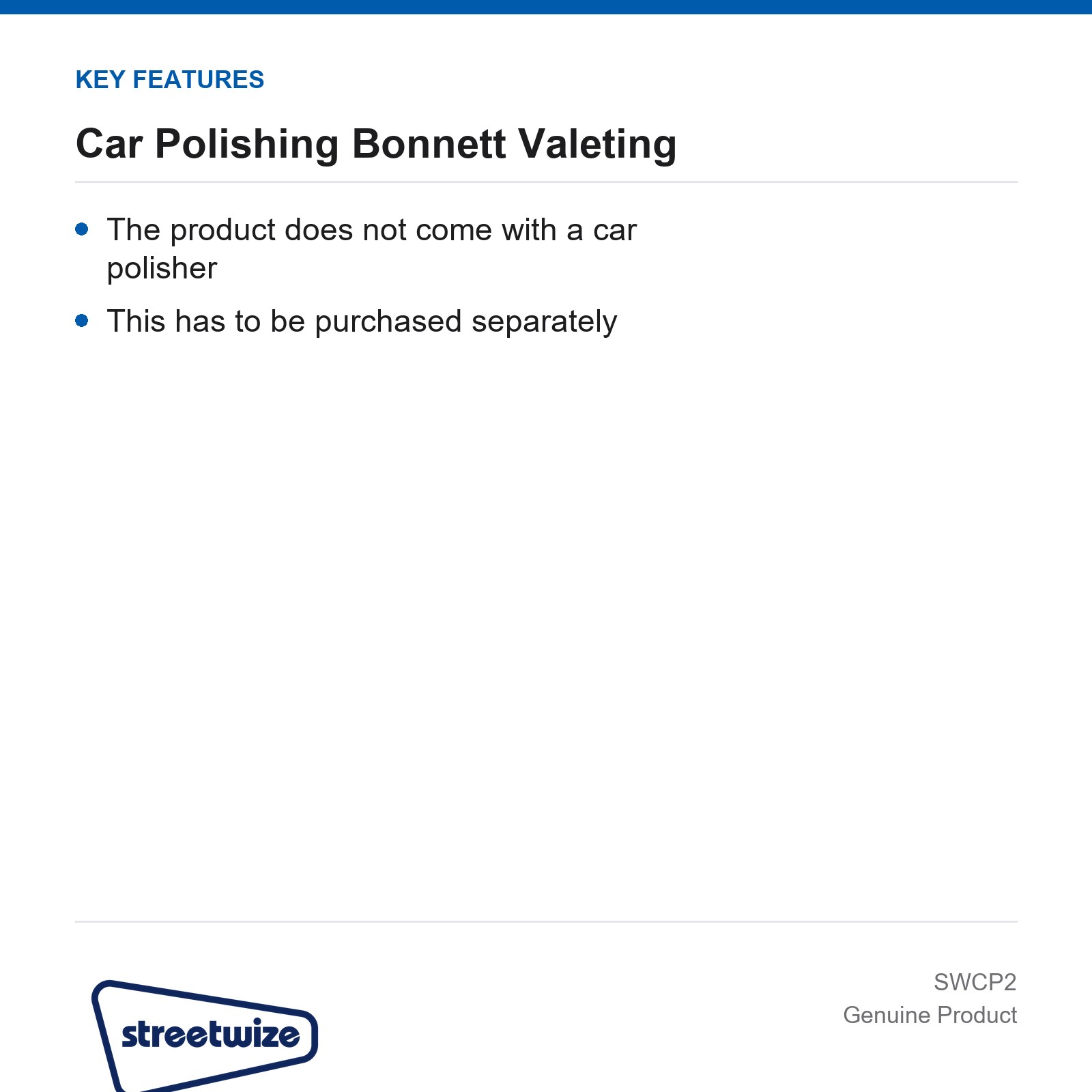 Streetwize 10" Car Polishing Bonnet Pad Valeting Detailing - Image 4