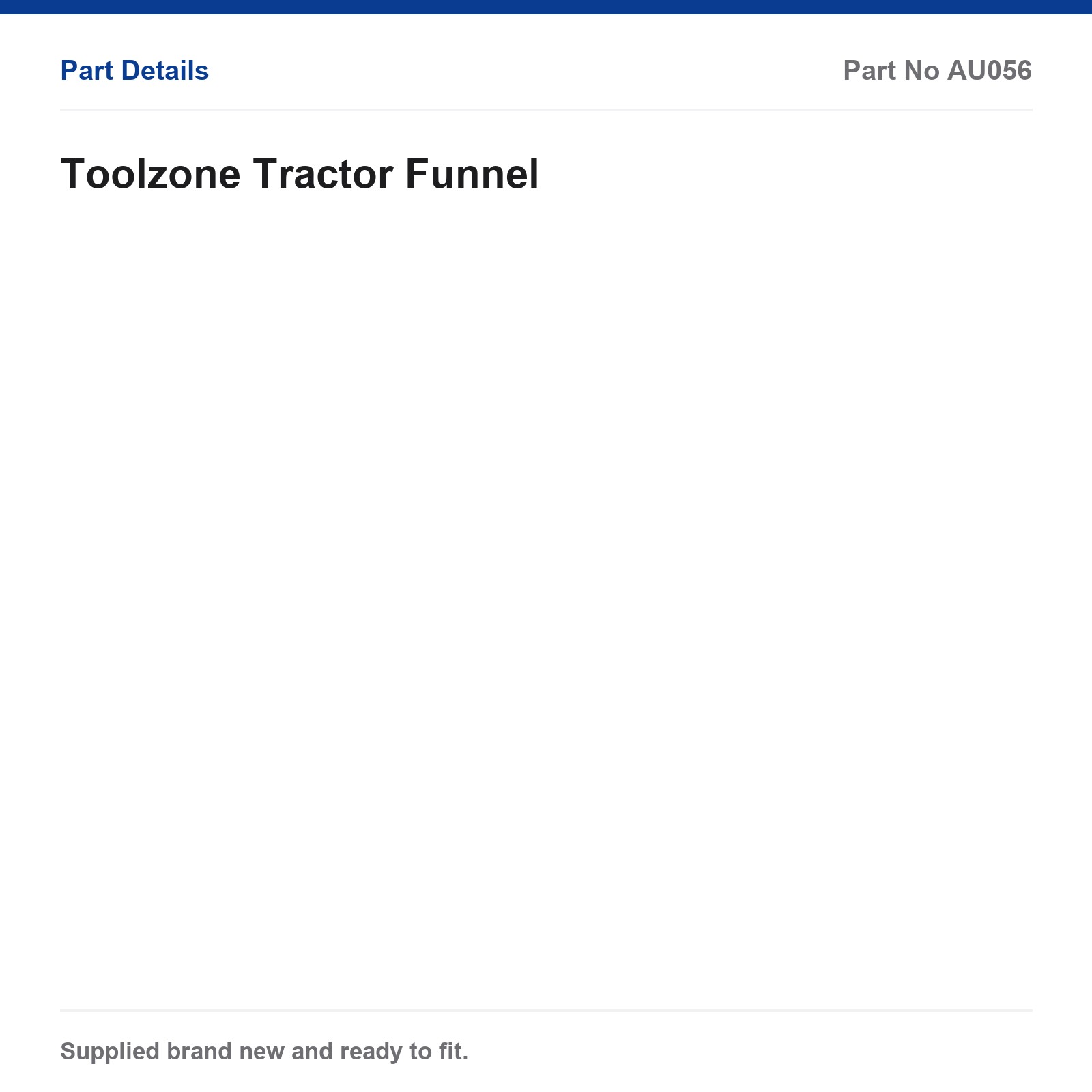 Tractor Funnel Toolzone AU056 - Image 4