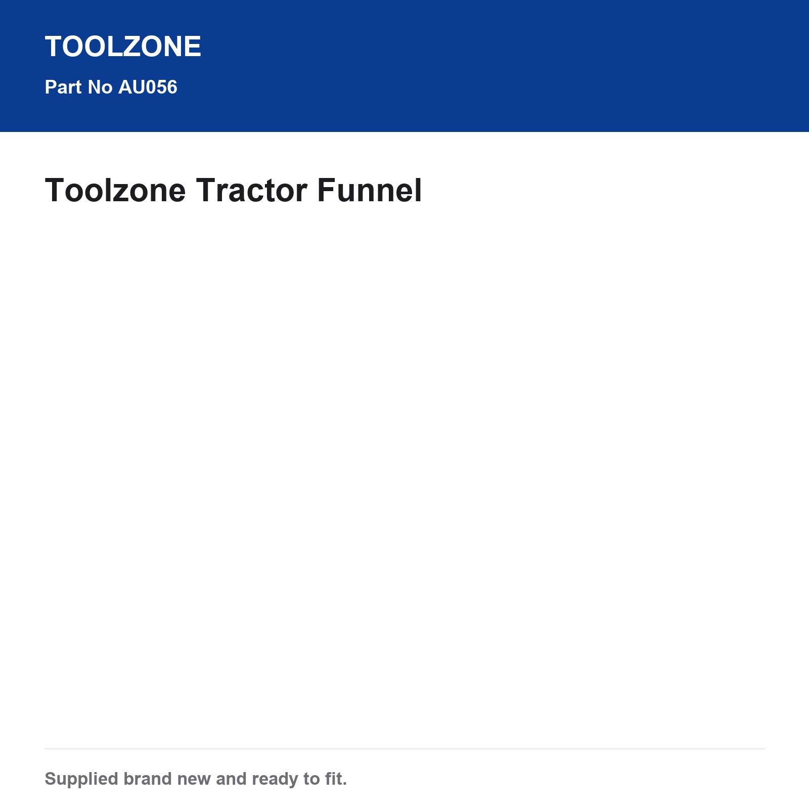 Tractor Funnel Toolzone AU056 - Image 5