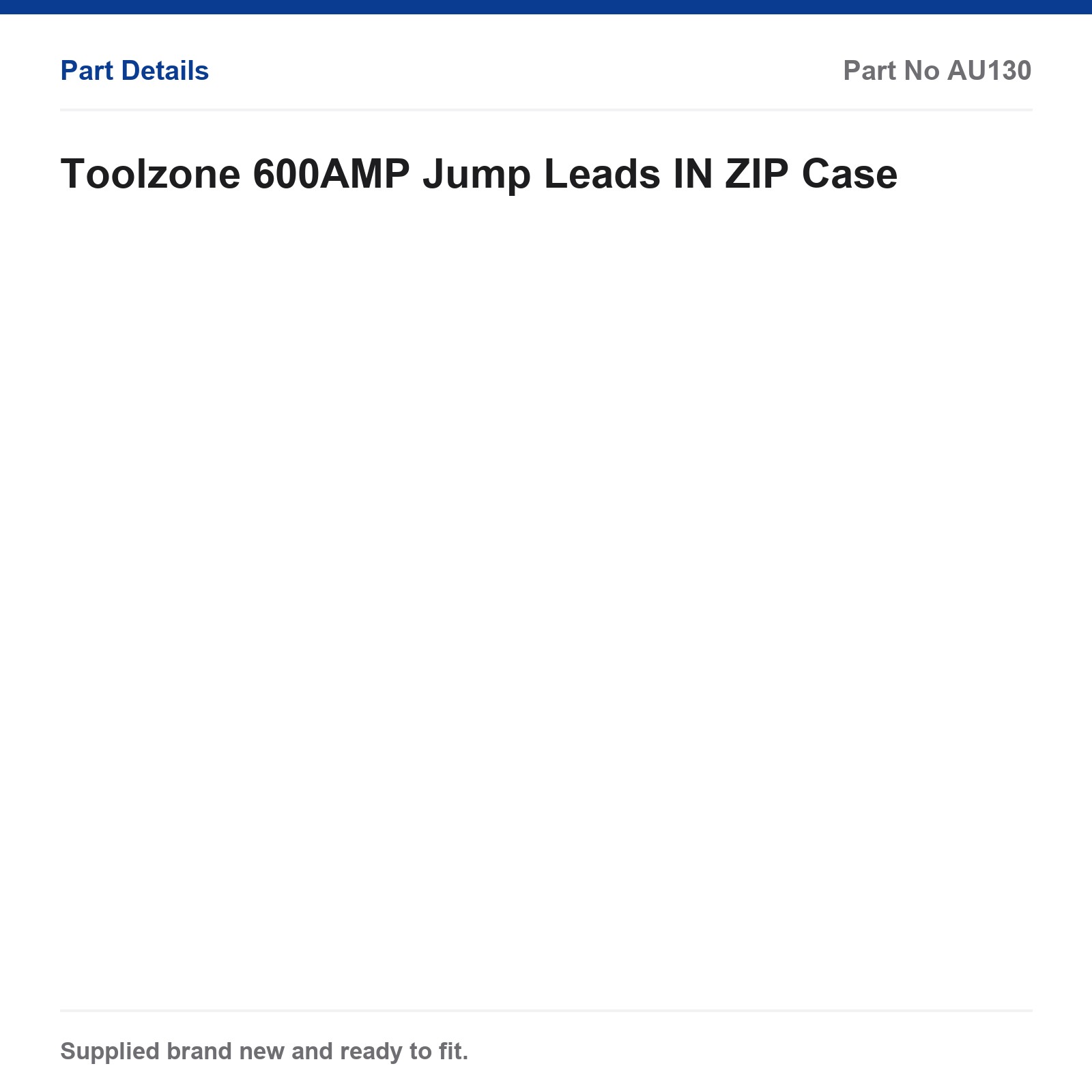 Toolzone 600AMP Booster Cables Jump Leads IN ZIP Case - Image 4