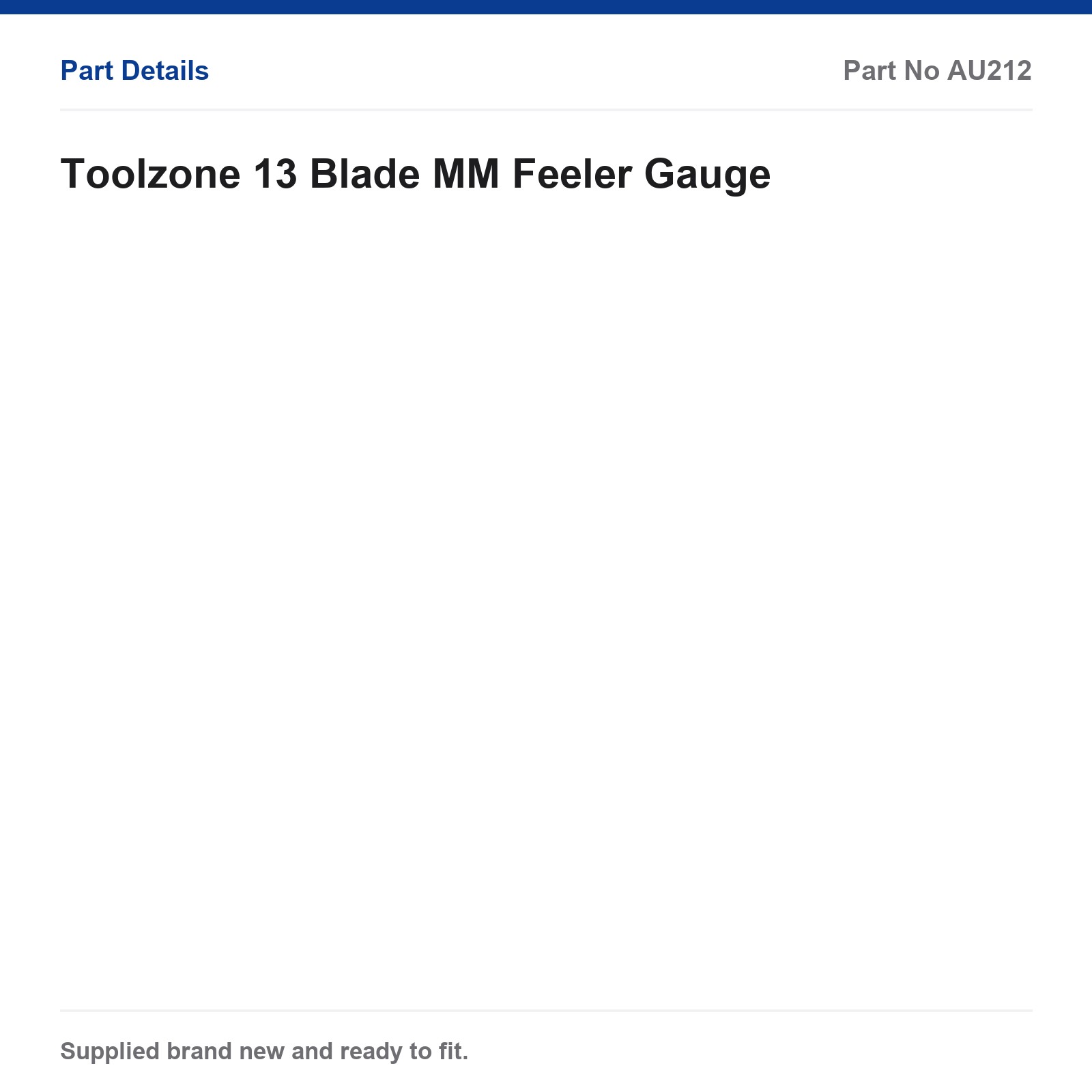 Toolzone 13 Blade MM Feeler Gauge AU212 - Image 3