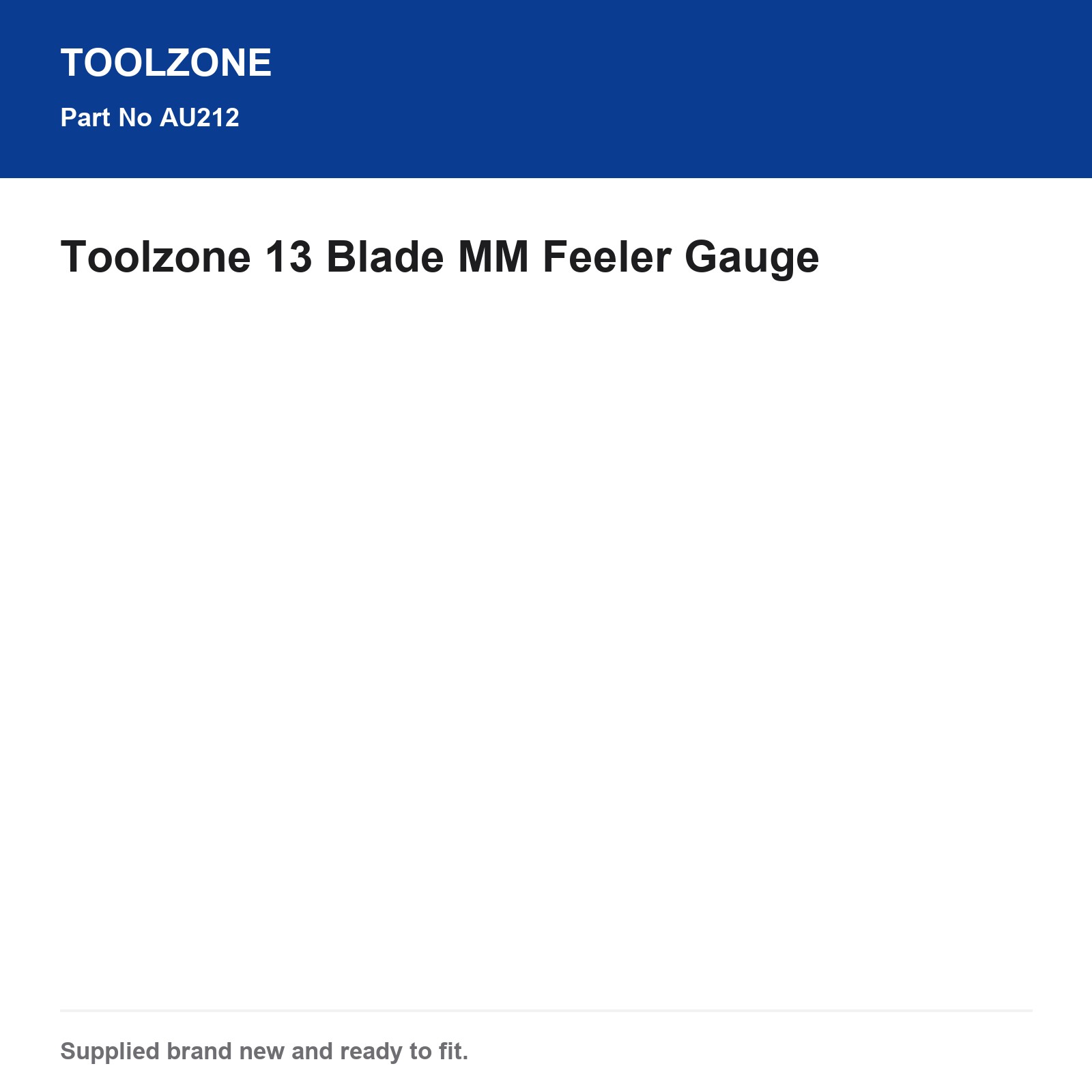 Toolzone 13 Blade MM Feeler Gauge AU212 - Image 4