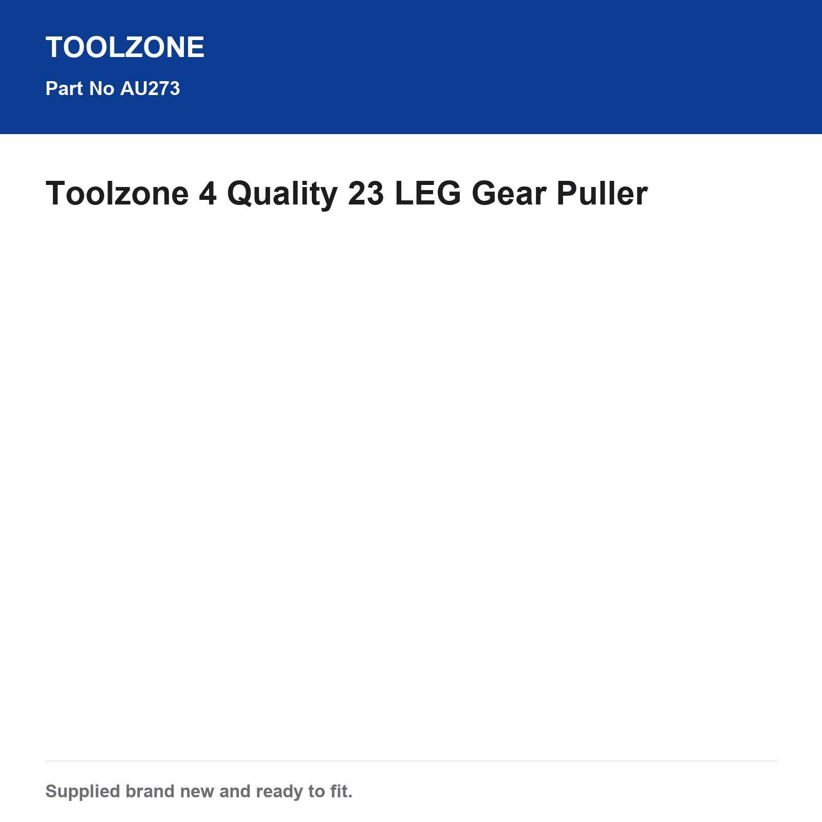 Toolzone 2 & 3 Leg Gear Puller Extractor Tool AU273 - Image 6