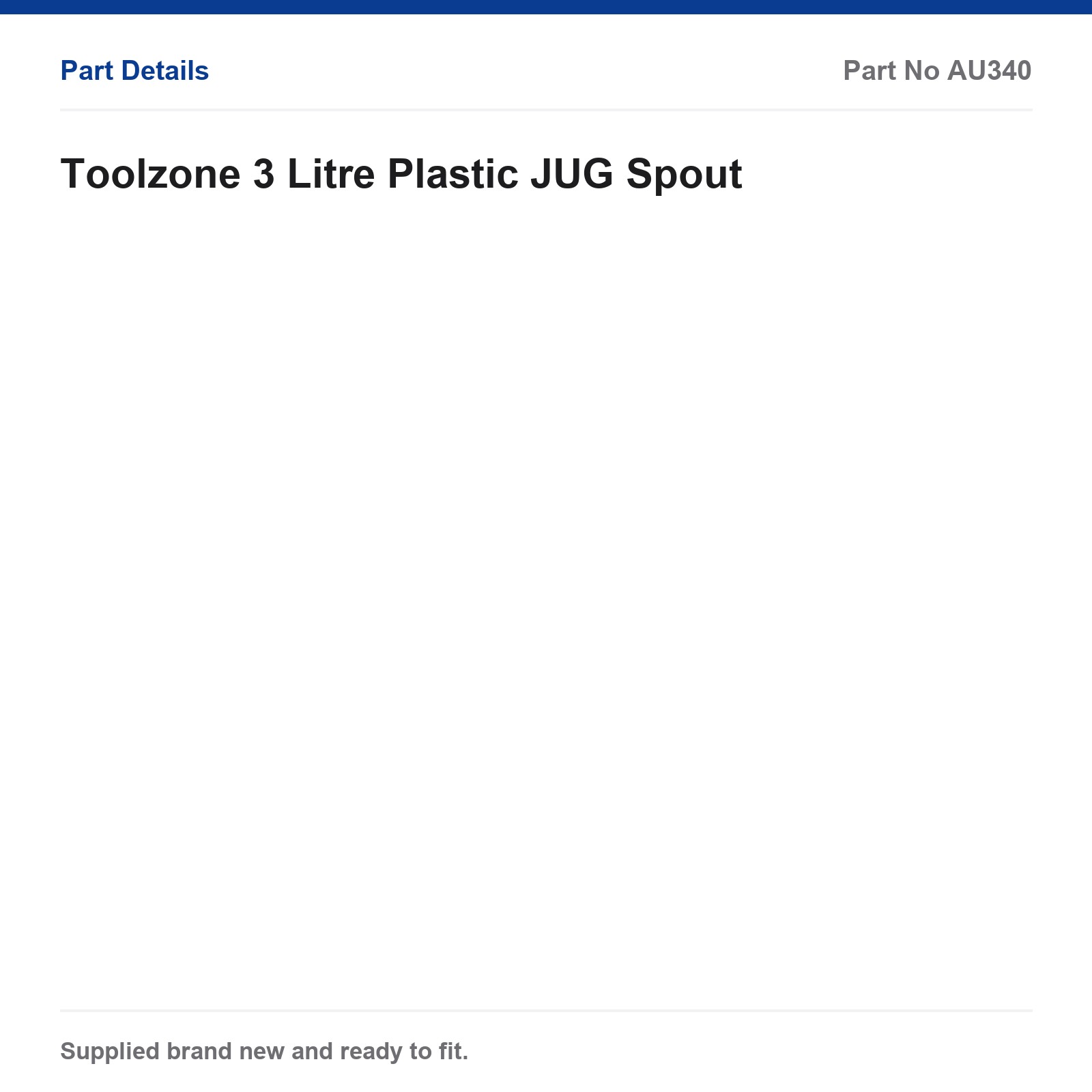 Toolzone 3 Litre Plastic Jug Spout AU340 - Image 4