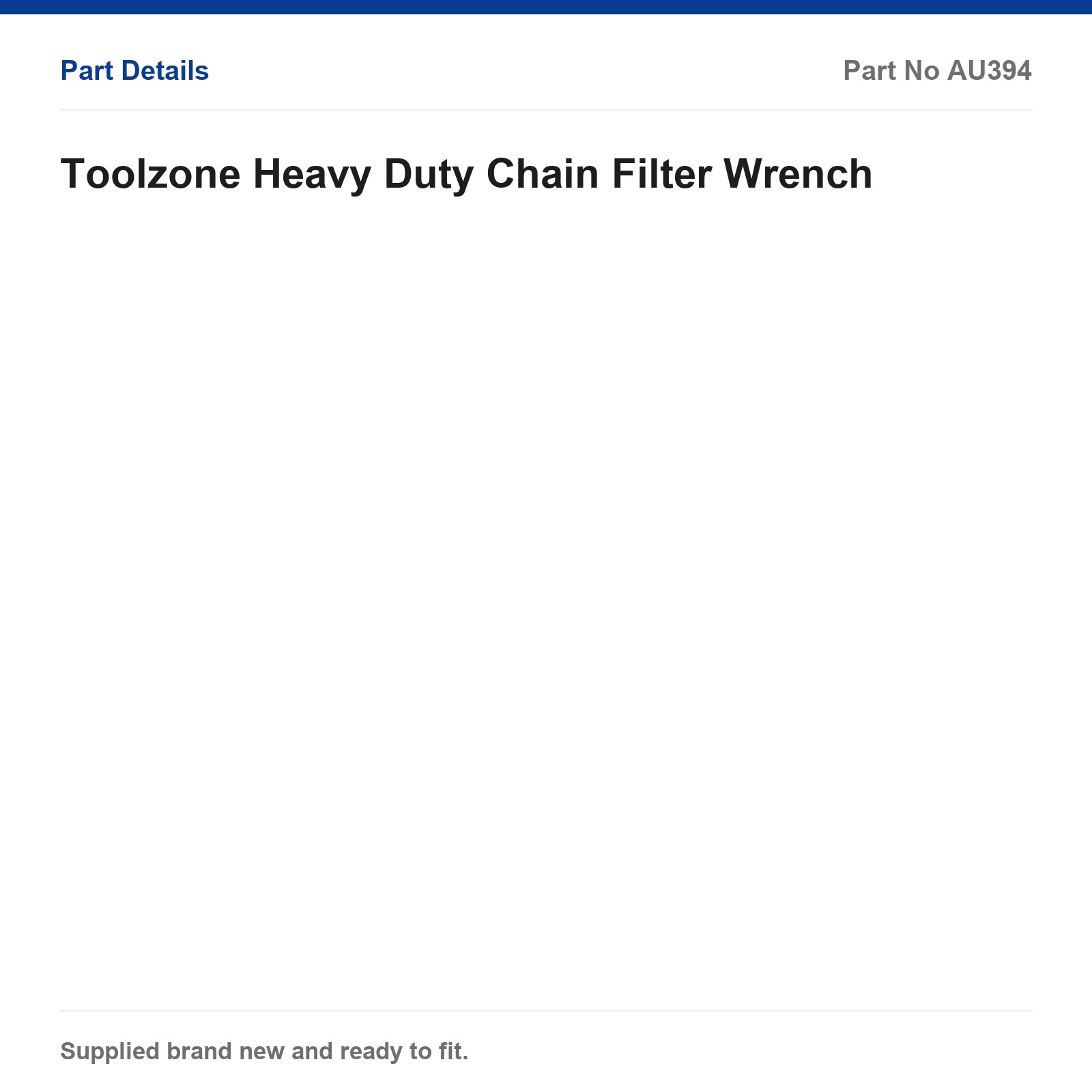 Toolzone Filter Wrench Heavy Duty Chain AU197 - Image 4