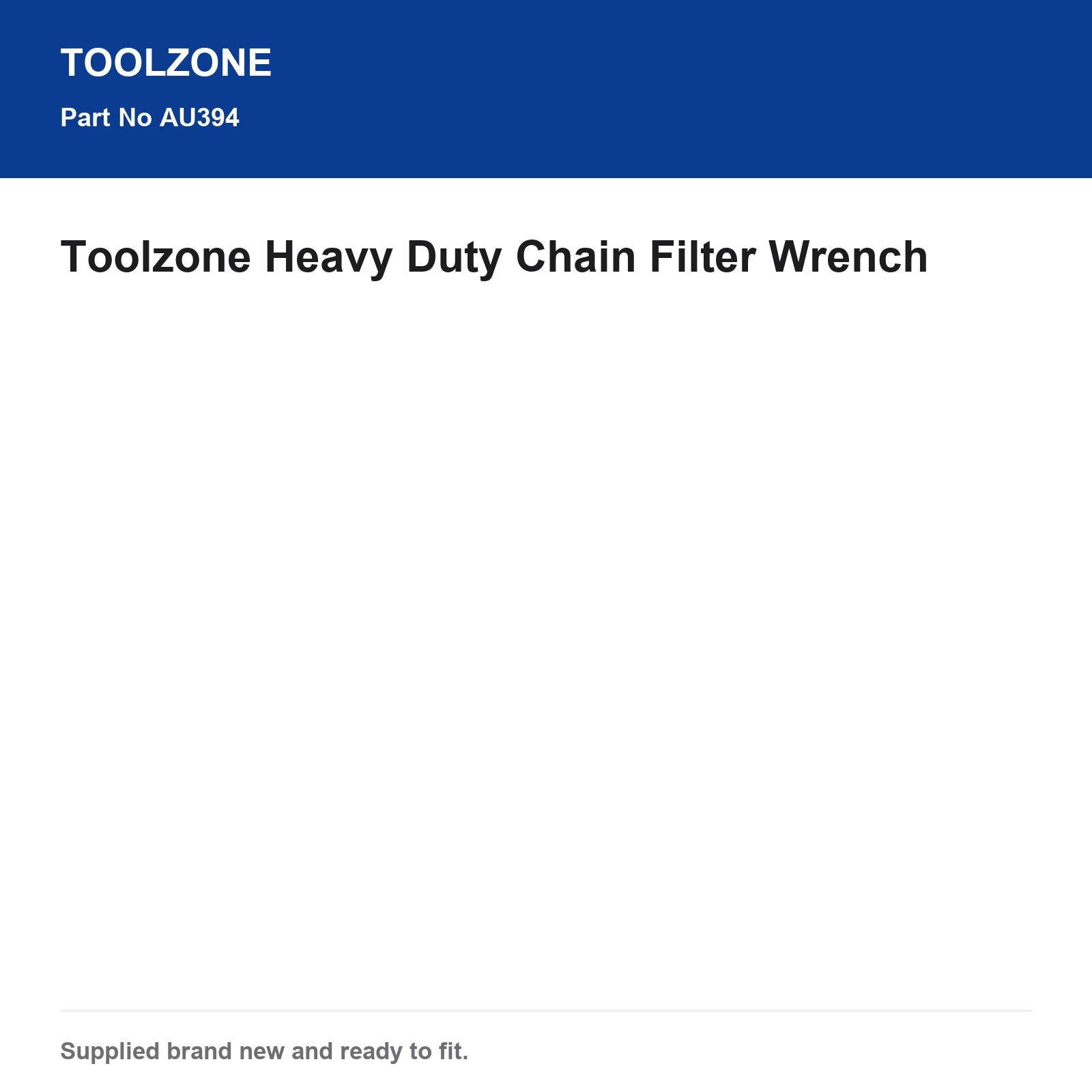 Toolzone Filter Wrench Heavy Duty Chain AU197 - Image 5