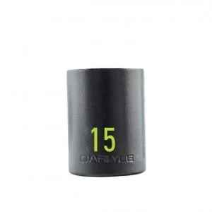 CARLYLE 1/2″ Drive Impact Socket 15mm 6-Point Standard
