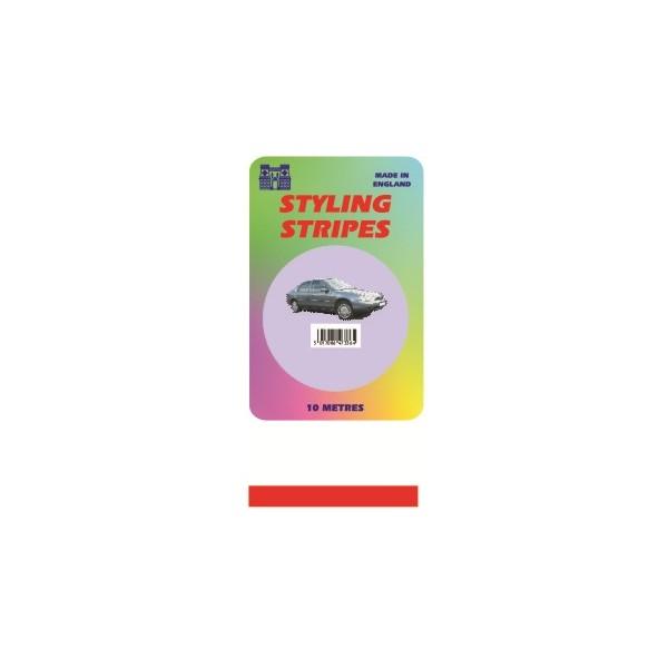 Red 3mm 10m Pinstripe Tape Car Van Bike Detailing CASTLE PROMOTIONS